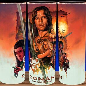 Conan The Barbarian 80s Schwarzenegger Movie Cup Mug Tumbler
